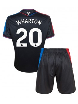 Crystal Palace Adam Wharton #20 Ausweichtrikot für Kinder 2024-25 Kurzarm (+ Kurze Hosen)